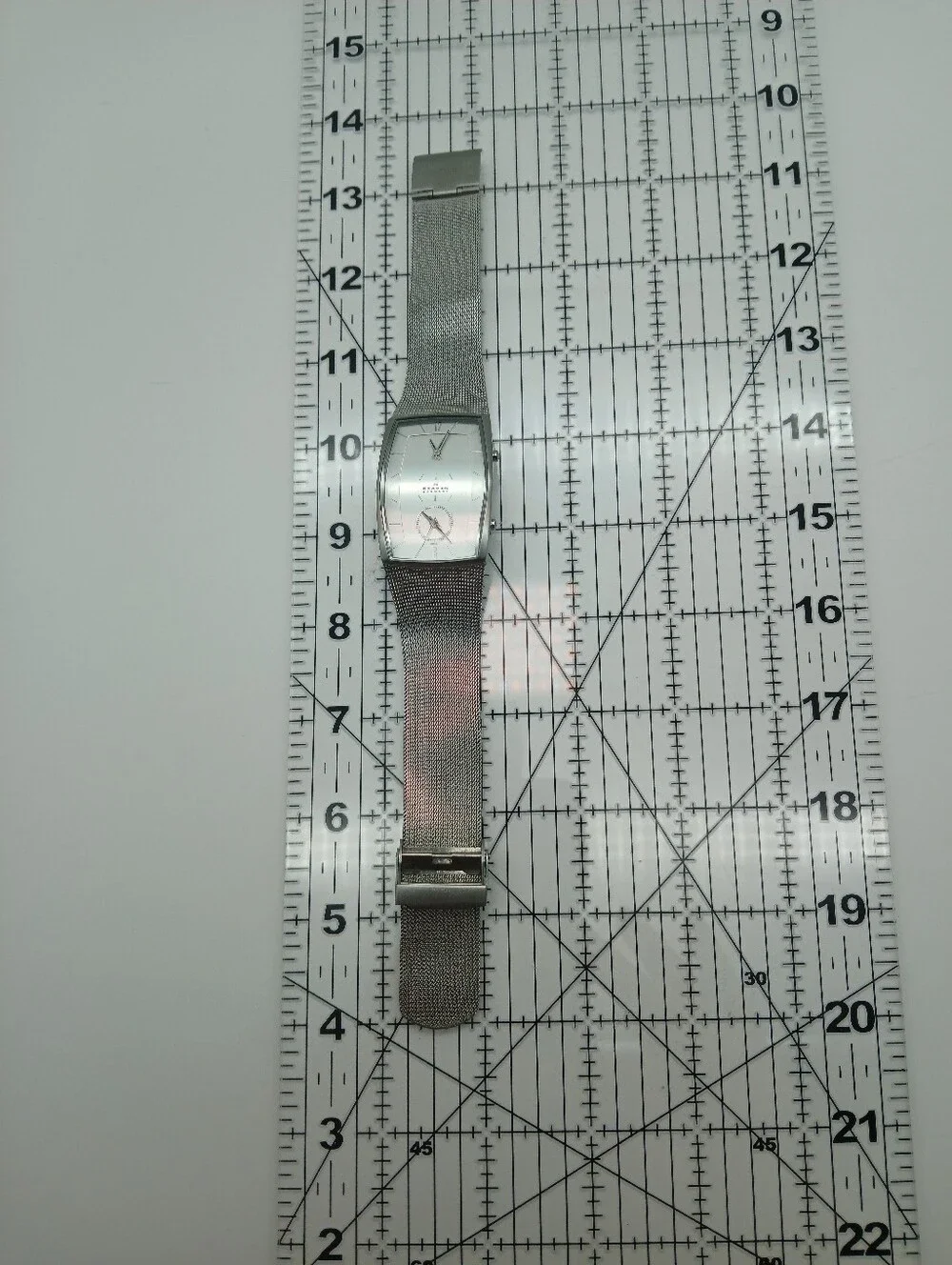 Skagen Men's 281LSS Dual-Time Silver Tone Mesh Watch